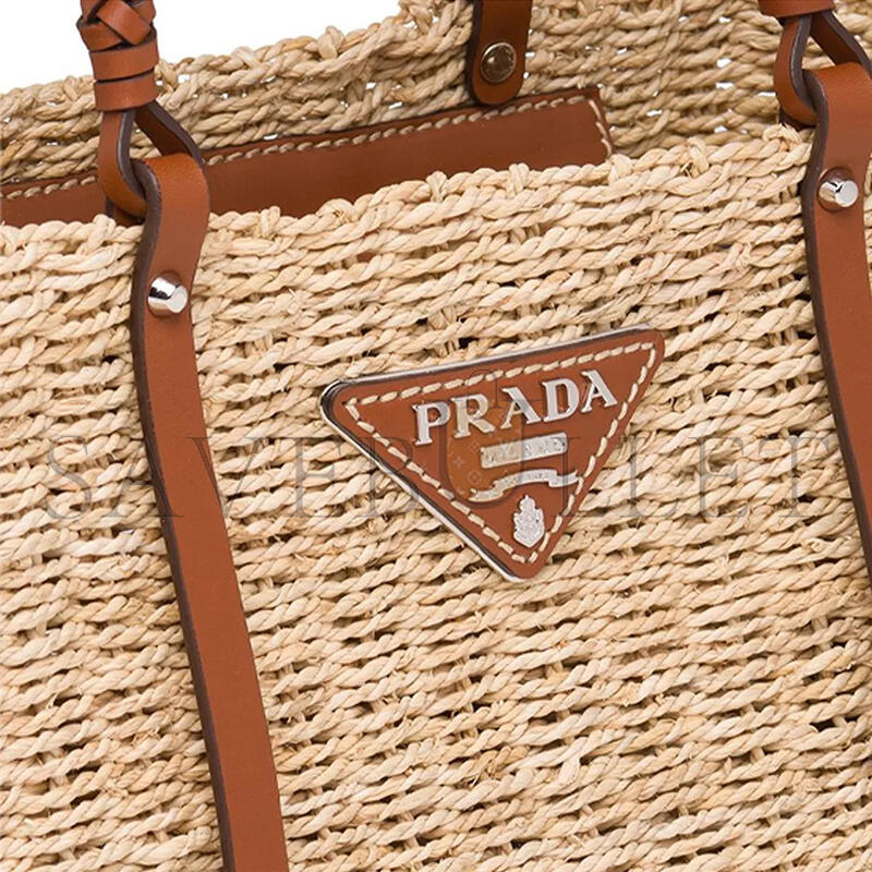 Pra*a woven raffia tote 1bg336 (29*18*14cm)